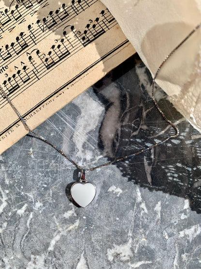 Collier Lait Maternel Only One Heart - Bijou Cœur Simple Minimaliste