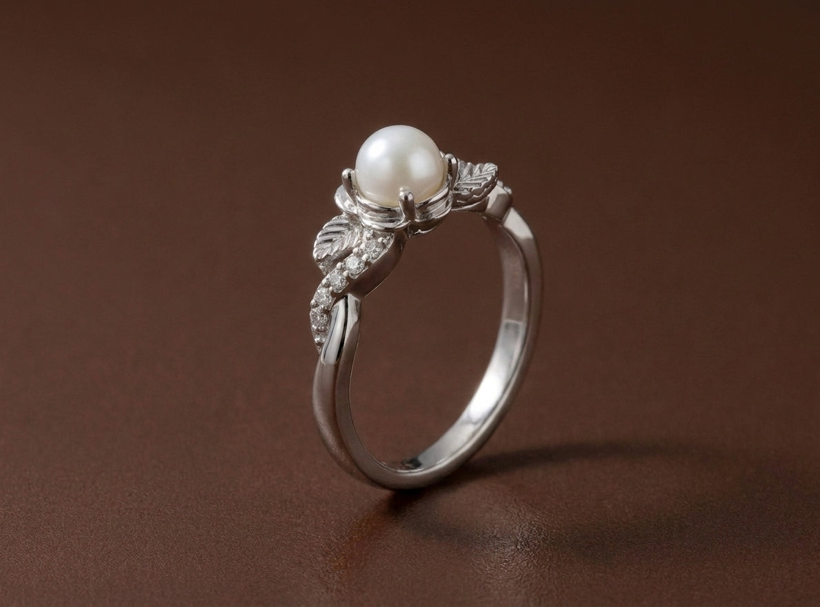 Bague Lait Maternel Rose Perle Lactée — Souvenir Allaitement | Cherinel