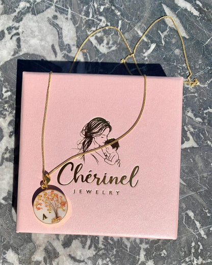 Pendentif Lait Maternel Arbre de Vie Cheveux - Bijou Symbolique Famille