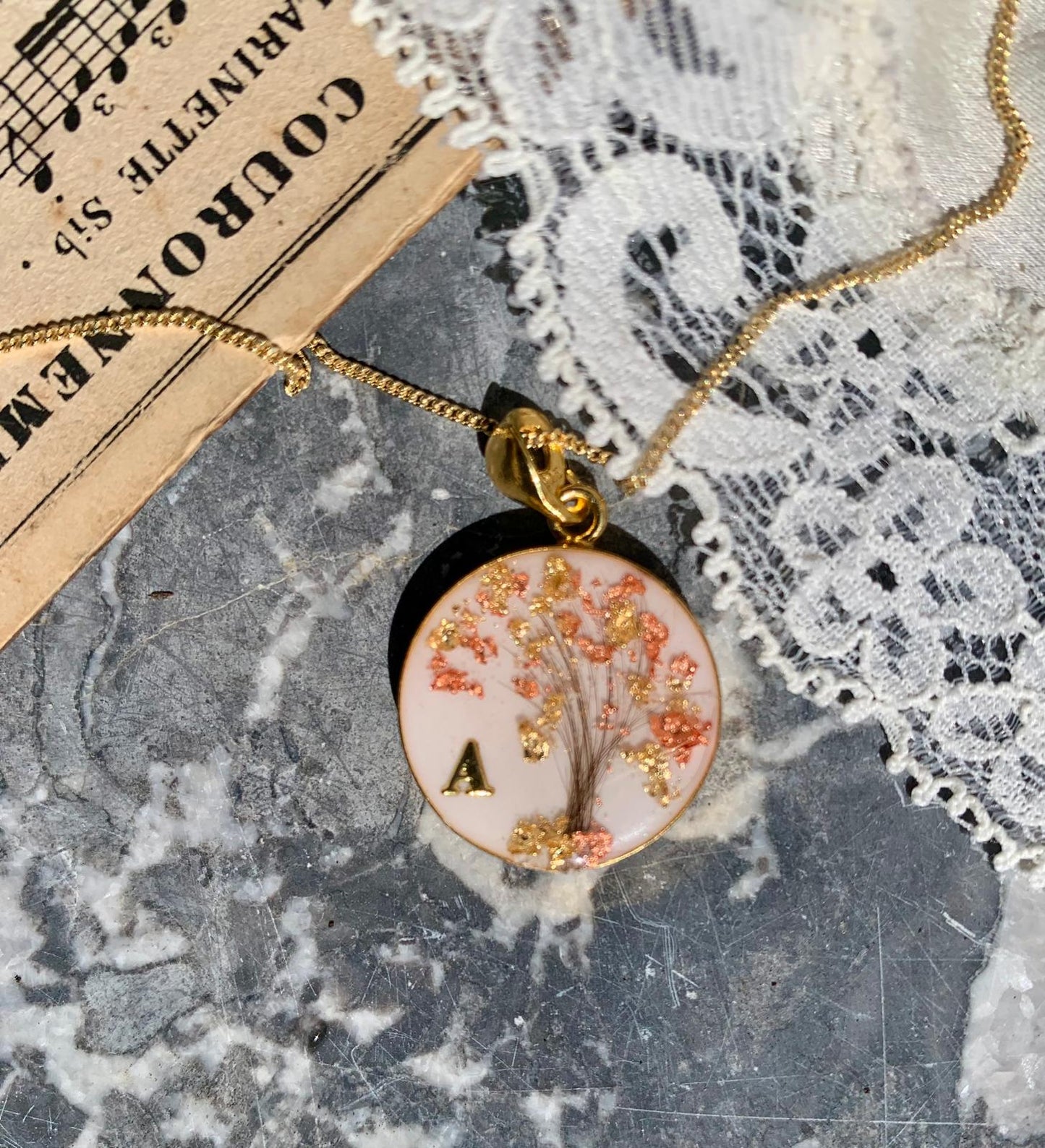 Pendentif Lait Maternel Arbre de Vie Cheveux - Bijou Symbolique Famille