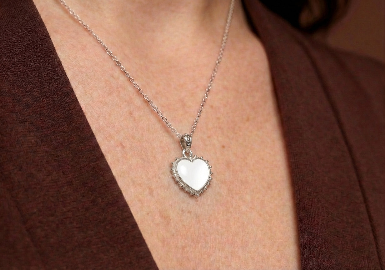 Coffret Duo Le Lien Éternel Mère-Enfant - Bague Lune & Pendentif Cœur