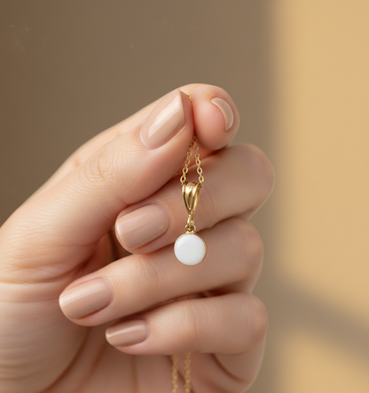 Petit Médaillon Lait Maternel 0,5mm - Bijou Souvenir Allaitement Éternel