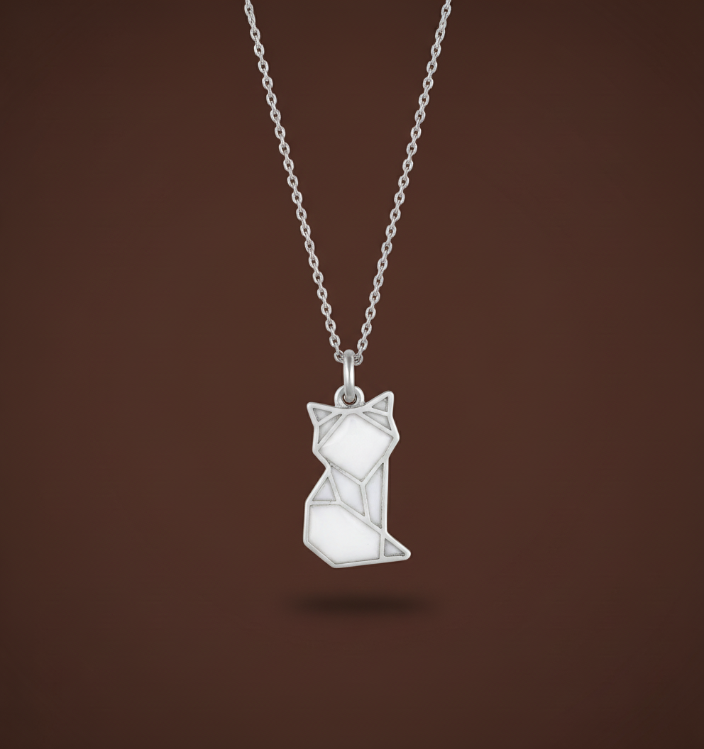 Pendentif Lait Maternel Renard Mignon - Bijou Animal Souvenir Allaitement