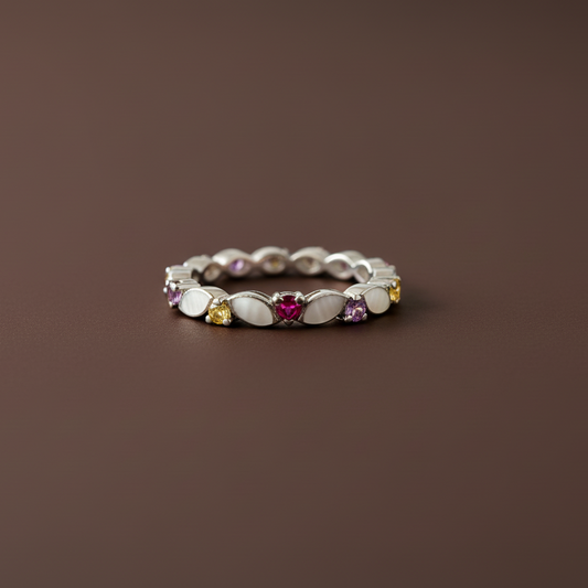 Bague Lait Maternel Emmée - Pierres de Famille