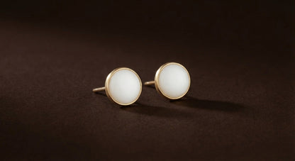 Boucles d'Oreilles Lait Maternel Gold Filled - Bijou Souvenir Allaitement