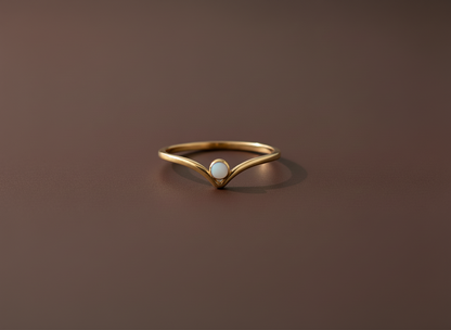 Bague Lait Maternel Tout en Finesse Délicate - Bijou Élégant Discret