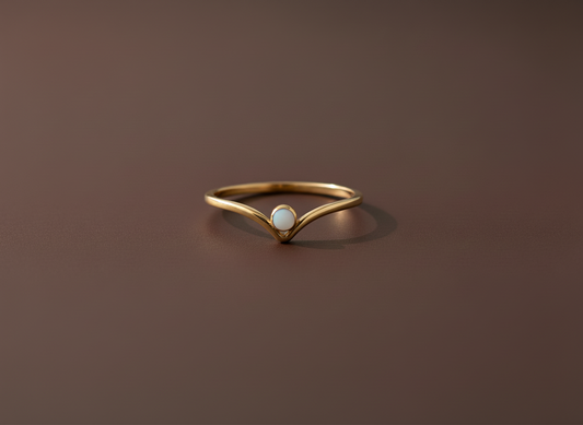 Bague Lait Maternel Tout en Finesse Délicate - Bijou Élégant Discret