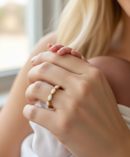 Bague Lait Maternel Eternity Éternité - Bijou Alliance Souvenir